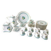 Art Deco tea and dessert service, Limoges porcelain, A. Lanternier & Cie