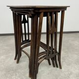 Nest tables Secession No. 958 by Siegel or Kolo Moser, produced by J&J Kohn.