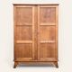 Solid oak compass foot cabinet René Gabriel 1945