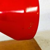 Red flexible desk lamp