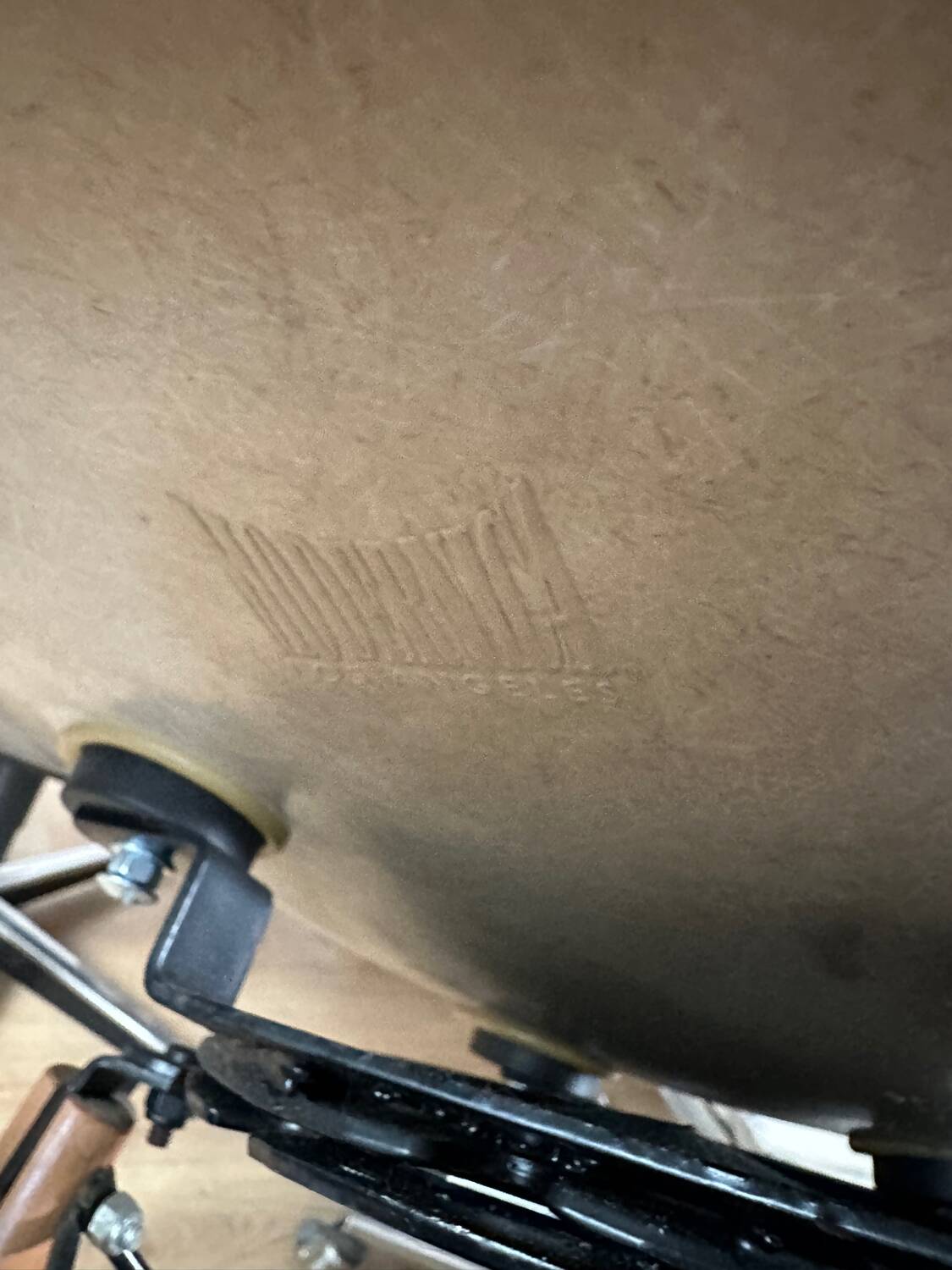 Pair of Eames fiber high stools for Modernica US