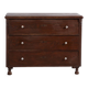 Antique solid pine chest of drawers – European rustic furniture with ceramic handles – circa 1900
