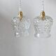 Lot de deux suspensions vintage