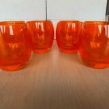 8 orange glasses