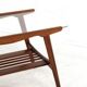 Coffee Table with Glass and Magazine Holder - mid century dutch design