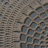 Hand-crocheted cushion