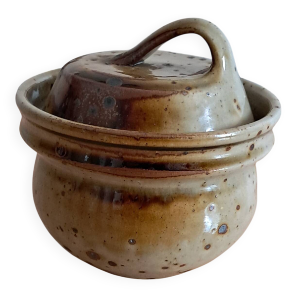 Petit pot en grès pyrité