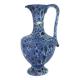 Large vintage kreutz-keramik 1960s 70s vase jug model 228 fat lava drip glaze intense blue