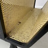Perforated metal serving trolley style Mathieu Matégot