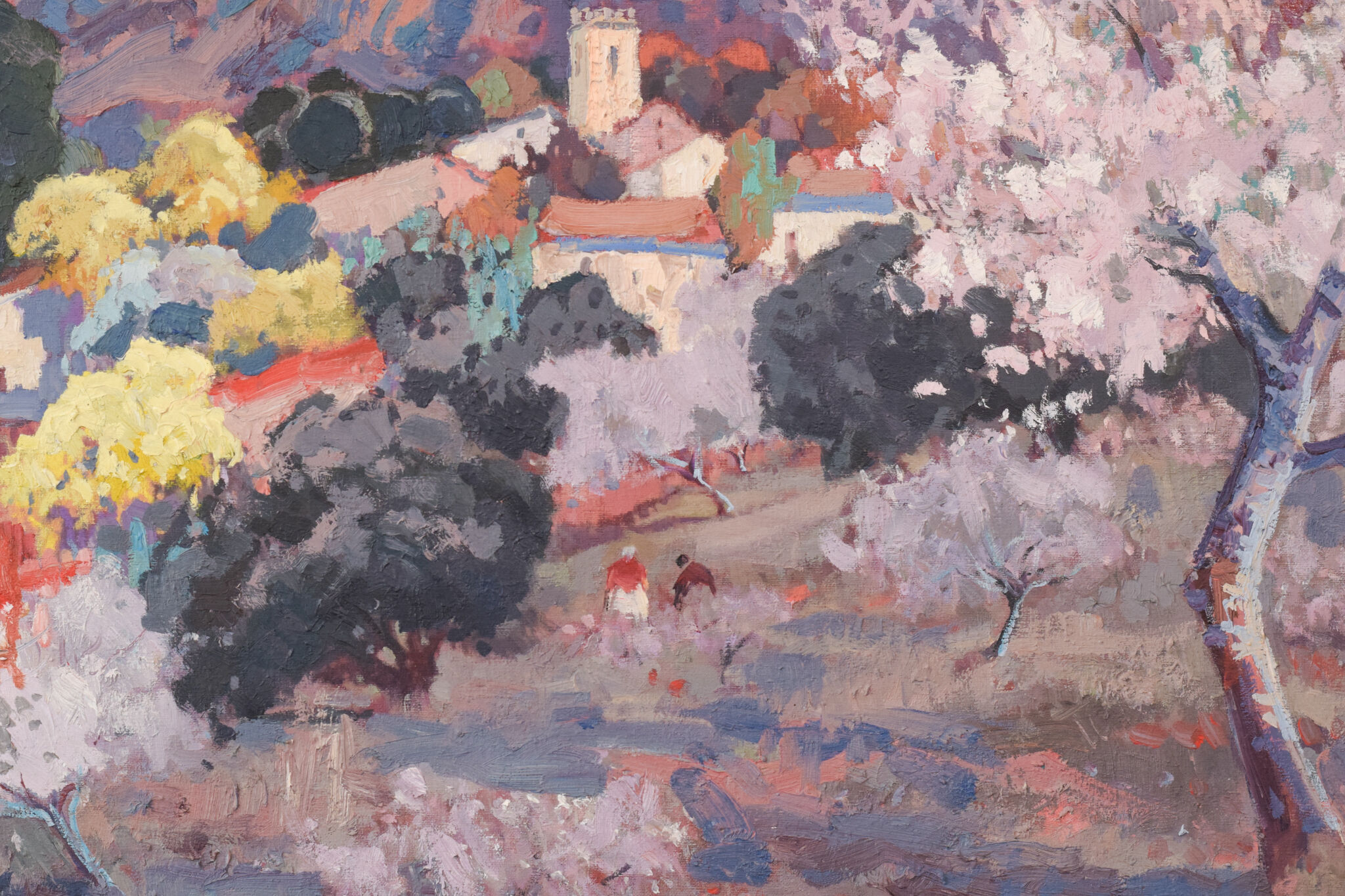 Josep Mas Pou - Almond Blossom Landscape