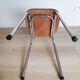 Vintage kitchen chair in green formica and stainless steel, 50s, antique French