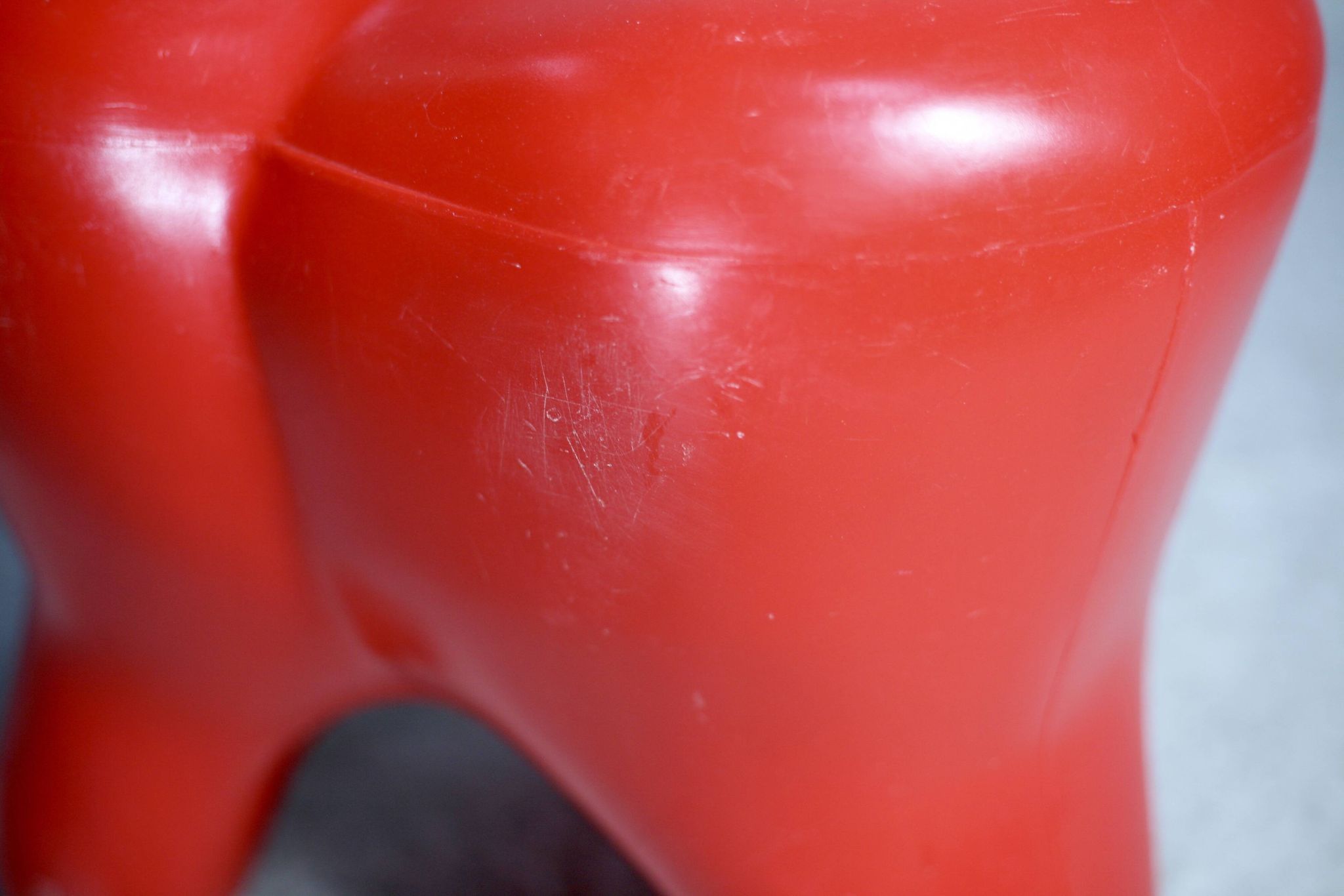 Tabouret "dent". Vintage. Plastique.