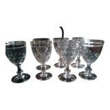 7 verres à eau baccarat