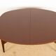 Table haute et basse Danoise en teck et bois laqué marron, modèle Smørrebrø