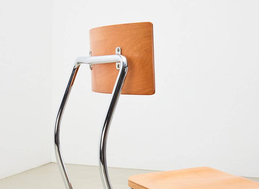 Giuseppe Terragni Set of 6 Lariana Dining Chairs Italy 1936/1990s
