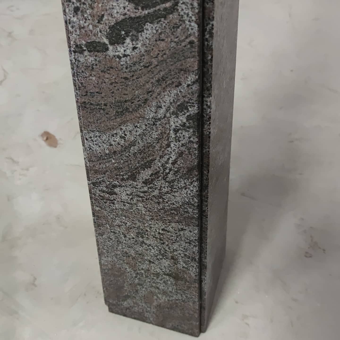 Blue grey marble lamppost circa 1980