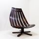 Vintage swivel armchair 1970 by Hans Brattrud for Hove Möbler