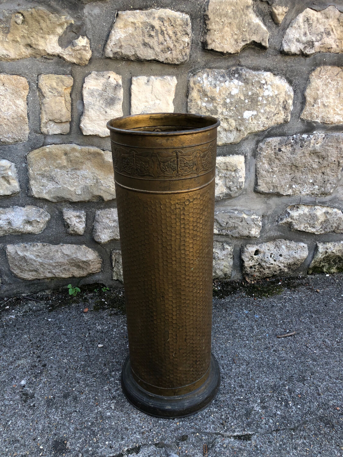 Copper umbrella stand