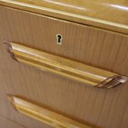 Scandinavian elm chest of drawers, Swedish modern, Sweden, 1940