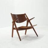 CH28 Sawbuck Lounge Chair by Hans J. Wegner for Carl Hansen, 1960s