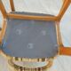 4 chairs wood and fabric 70s