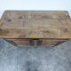 Louis XV-style buffet in walnut and burl with openwork fittings.