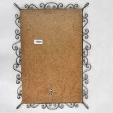 Rectangular mirror from the 1970s with brass surround