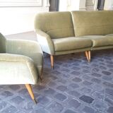 Danish chair club organic years soft 50 green glossy