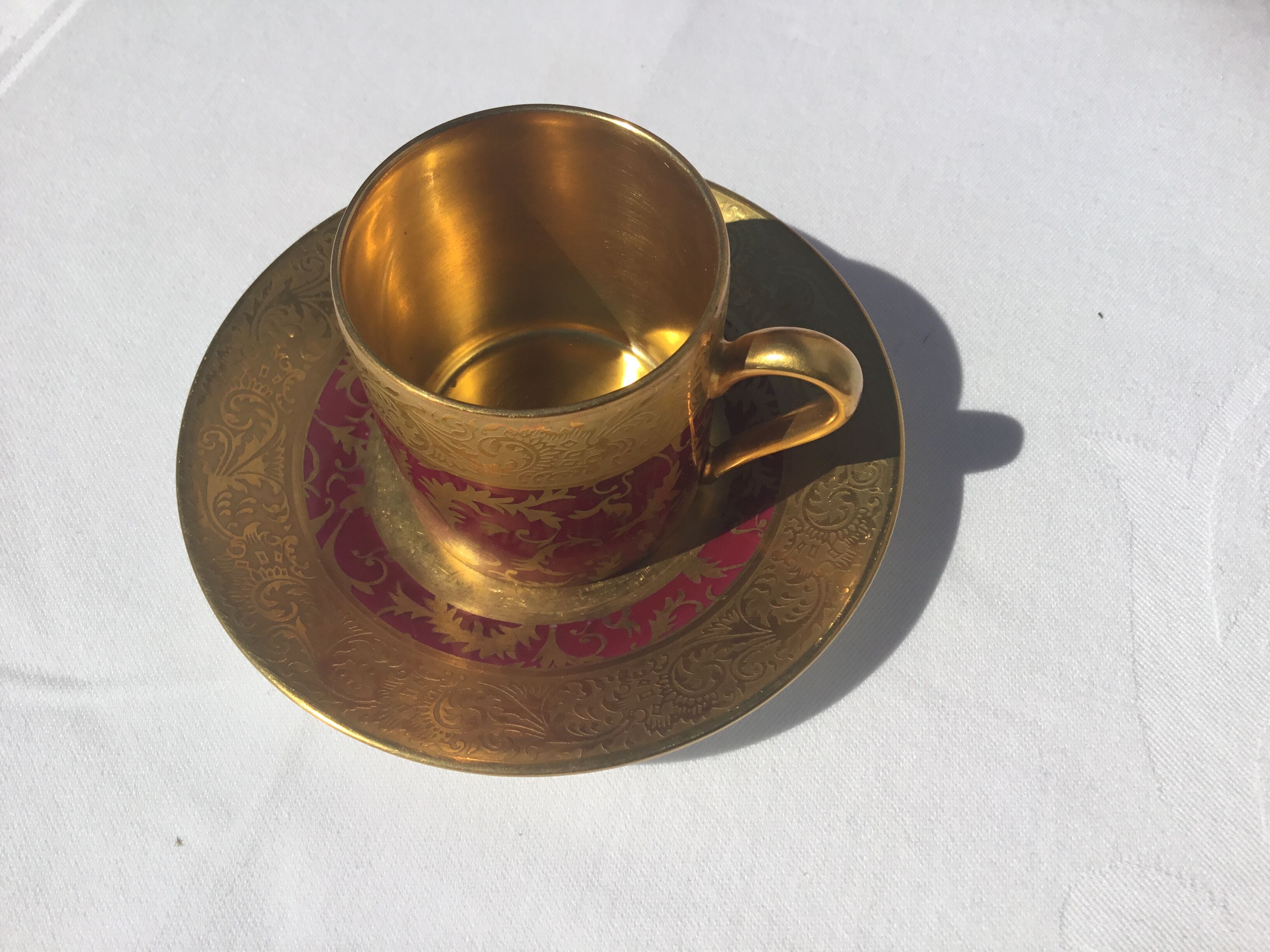 4 cups and under cups G.Dumas Fils, Limoges