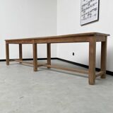Oak console farm table 3m