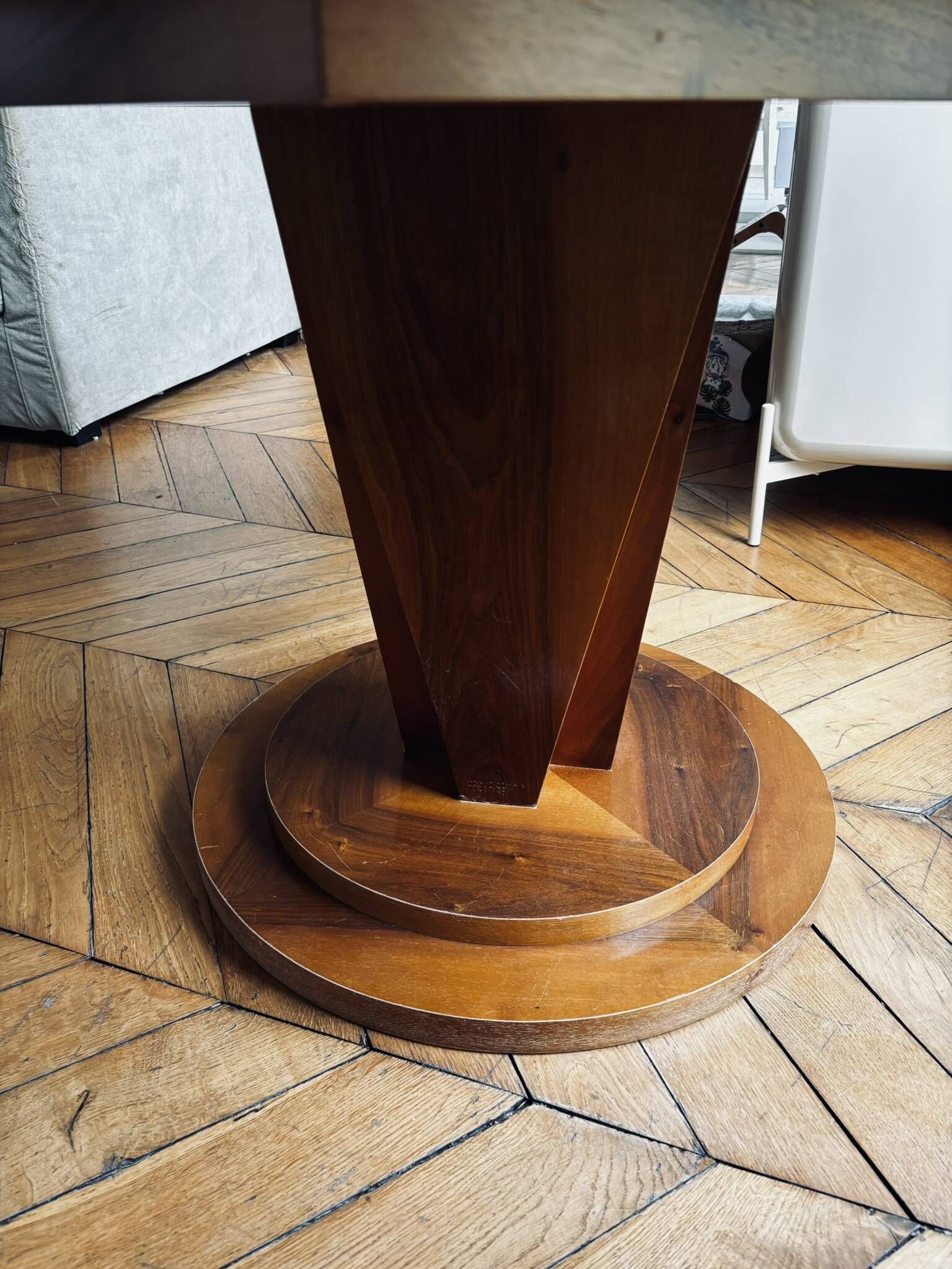 Table à manger extensible Art déco vintage