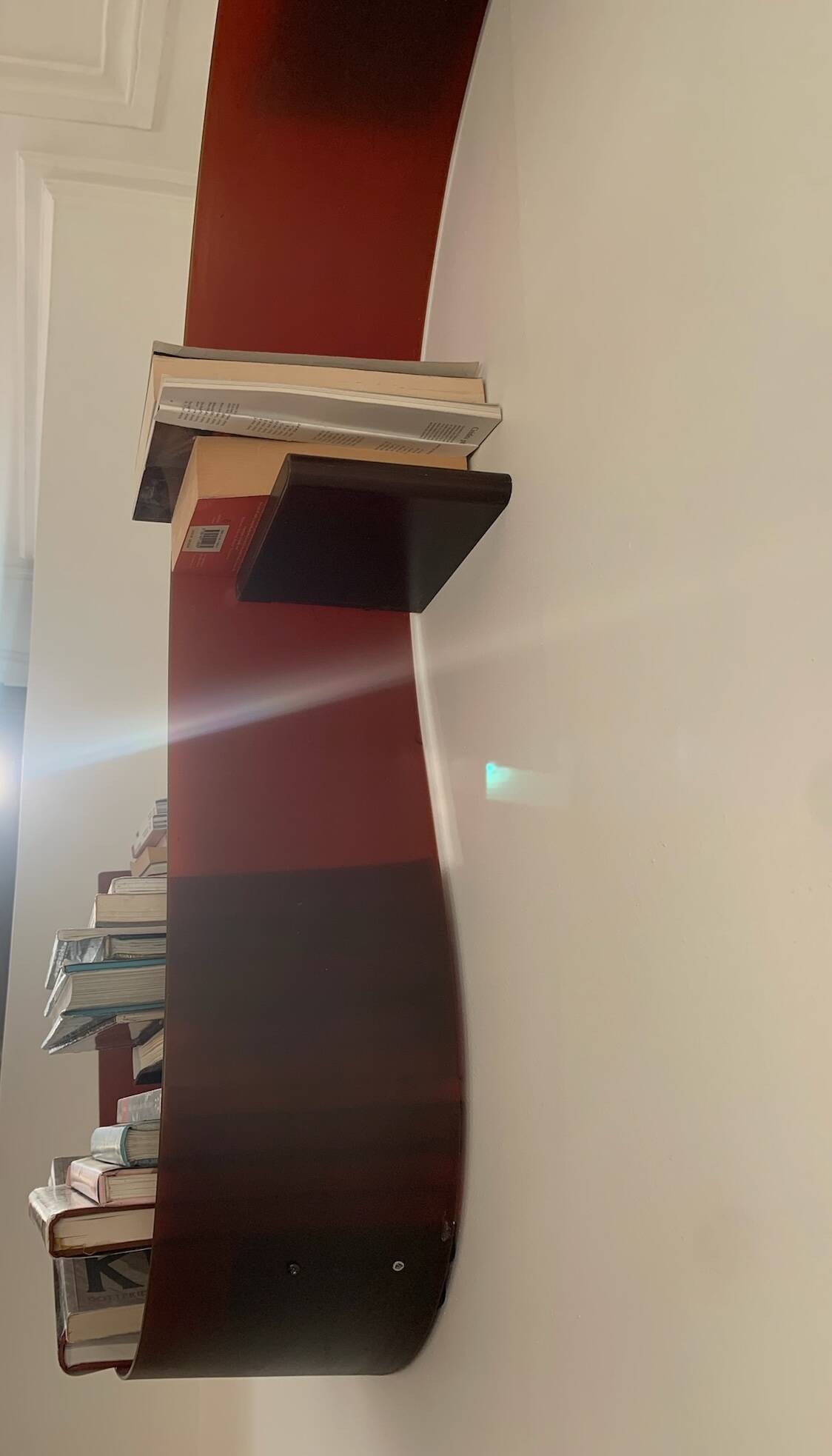 Kartell Library / Bookshelf - Bookworm - colour burgundy
