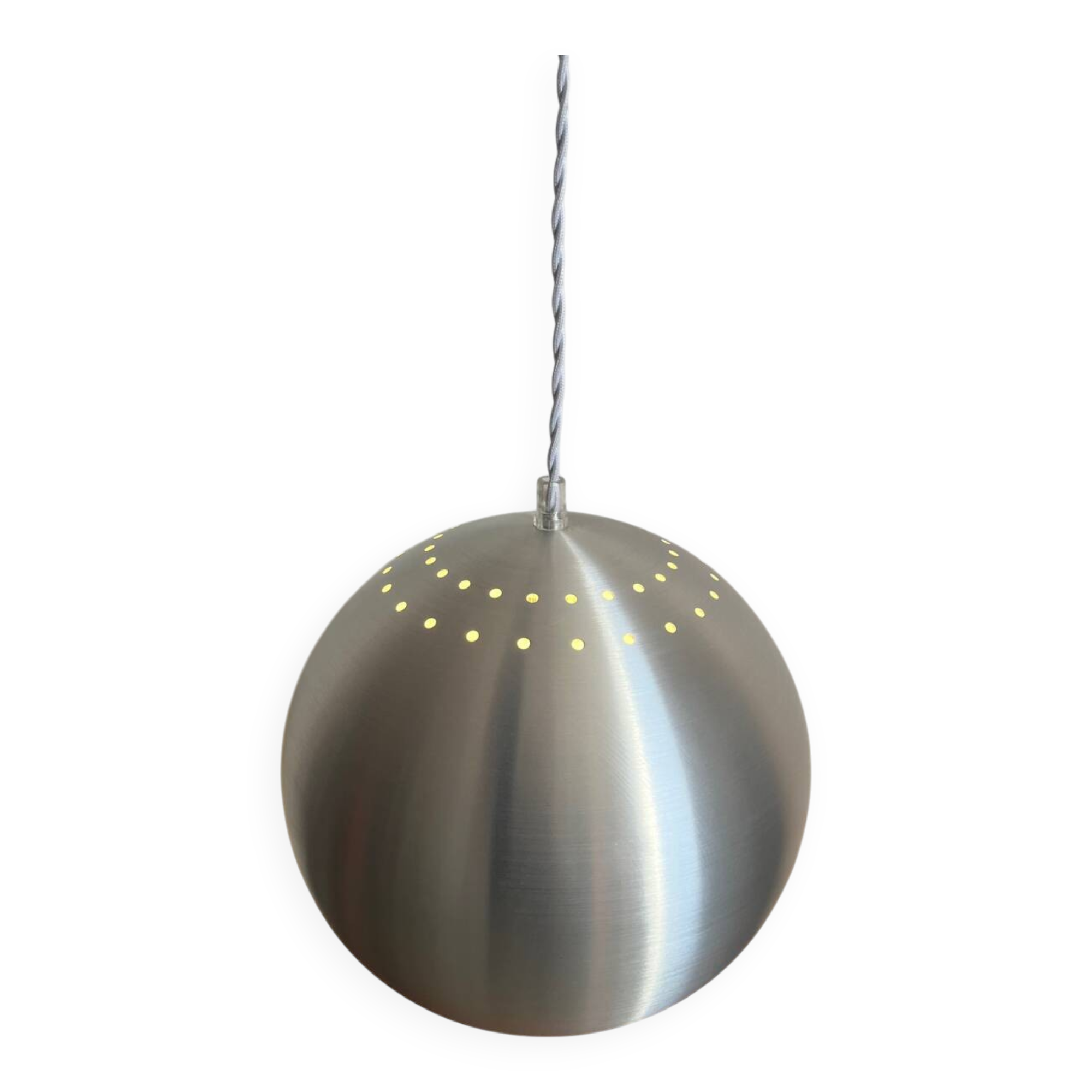 Space Age globe pendant light from the 80s