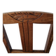 Wooden and cane chair. Carved wooden chair with cane seat.