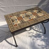 Coffee table in painted cement