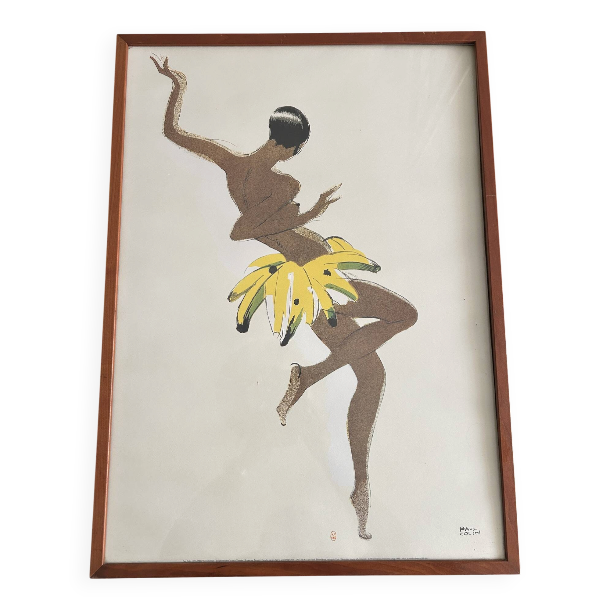 lithograph Tumulte Noir Joséphine Baker by Paul Colin