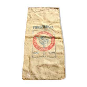 Sac en toile de jute phosfrance phosphate engrais