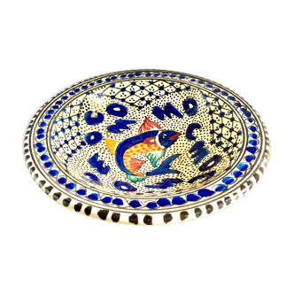 Vide poche coupe céramique décoration poisson