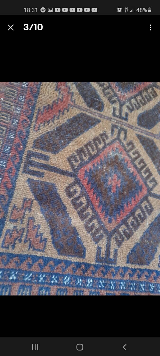 Ancient tribal rug 135x85cm