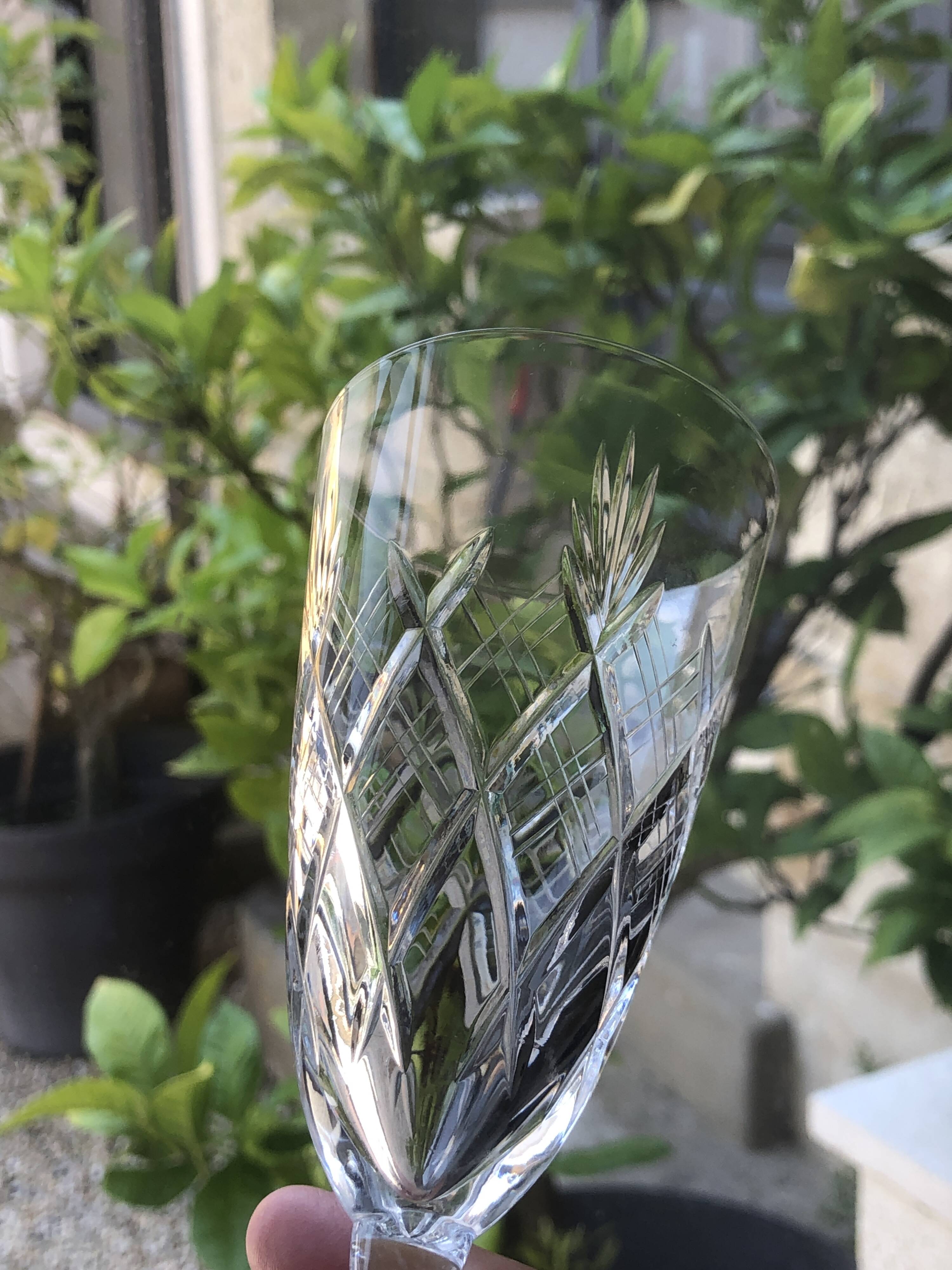 Bayel crystal champagne flutes