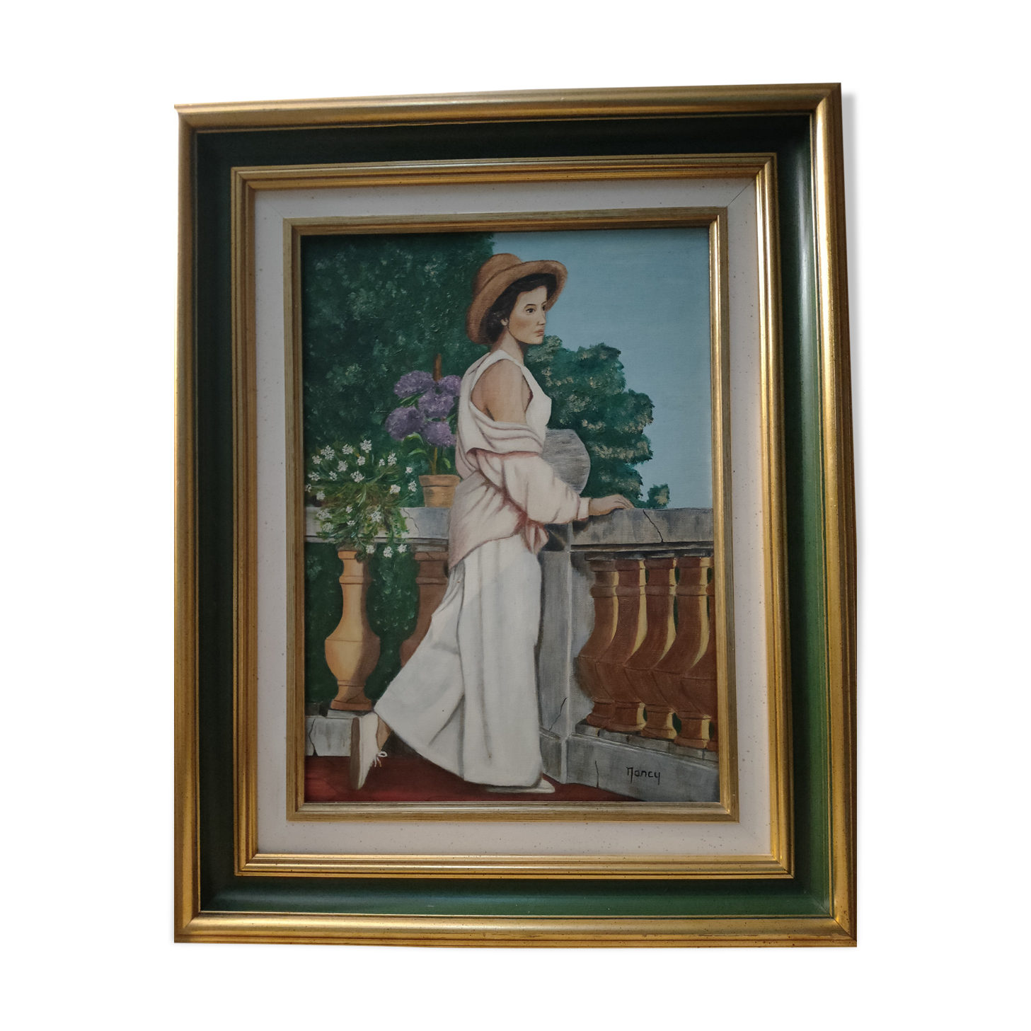 Signed canvas painting