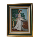 Signed canvas painting