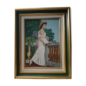 Signed canvas painting