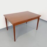 Vintage Scandinavian style dining table from the 50s and 60s in teak with extensions