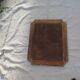 50s Eglomisé glass mirror with musical instrument decor