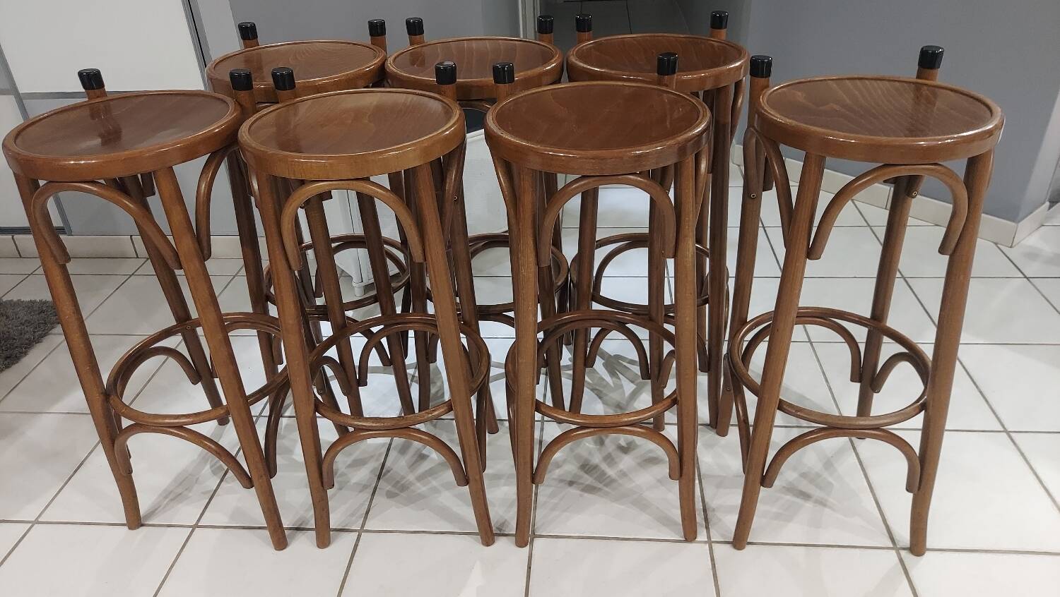 Suite of 7 Bistro Bar Stools