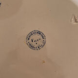 Old earthenware plate Sarreguemines