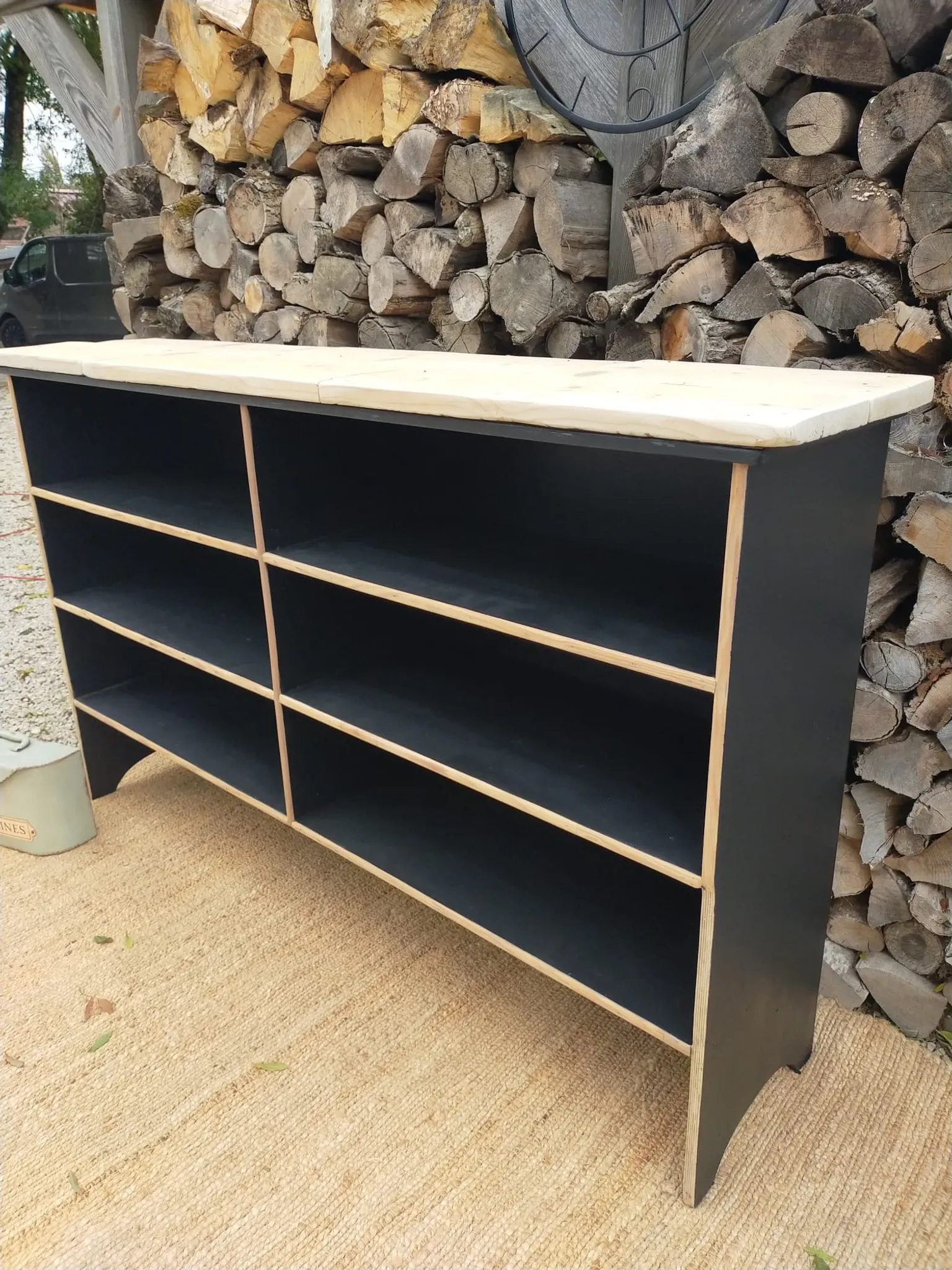 Wooden locker workbench