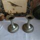 Antique brass candlesticks