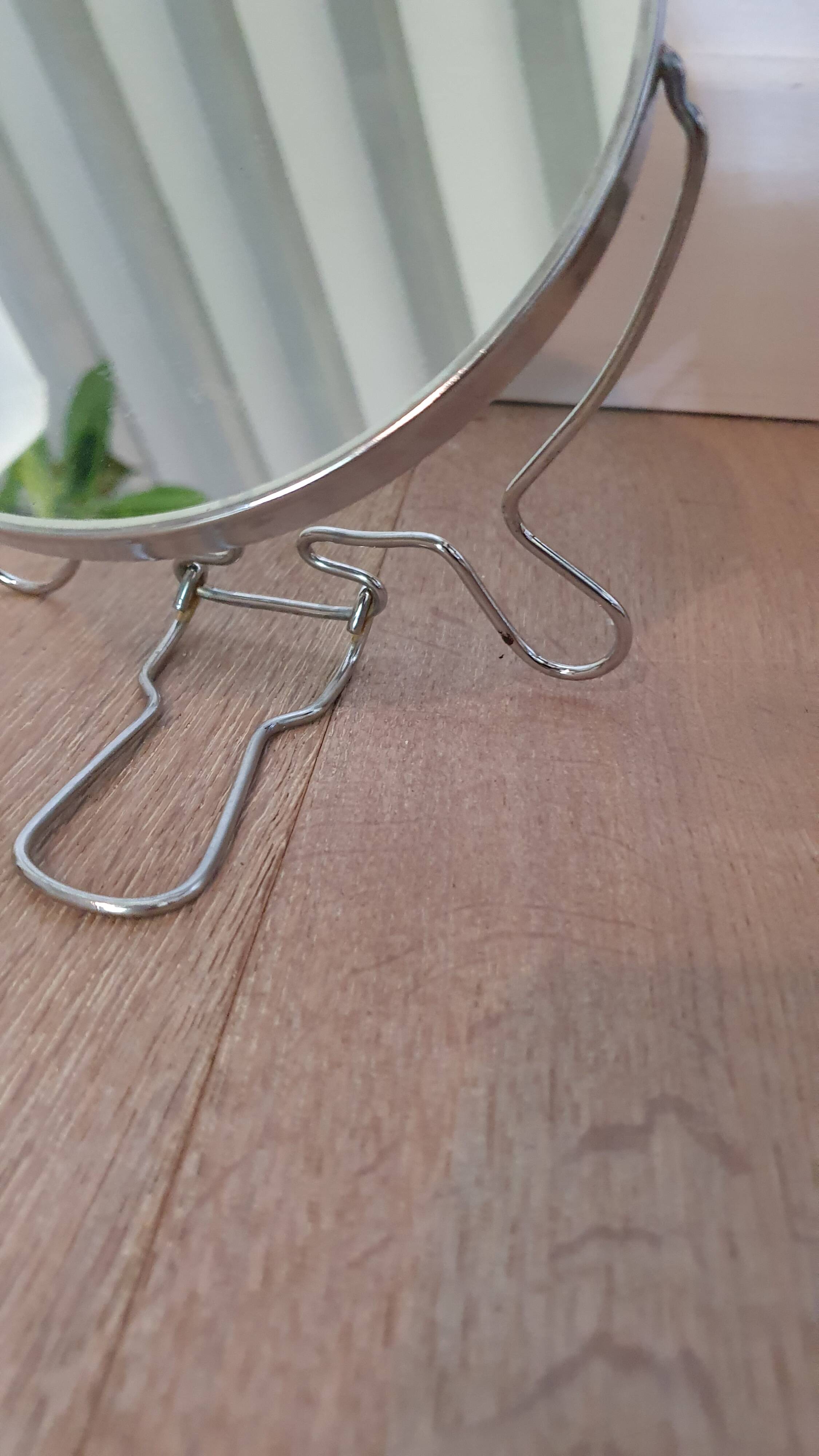 Vintage round barber mirror